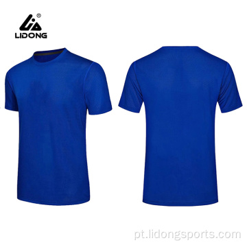 Design unissex barato sua própria camiseta esportiva simples